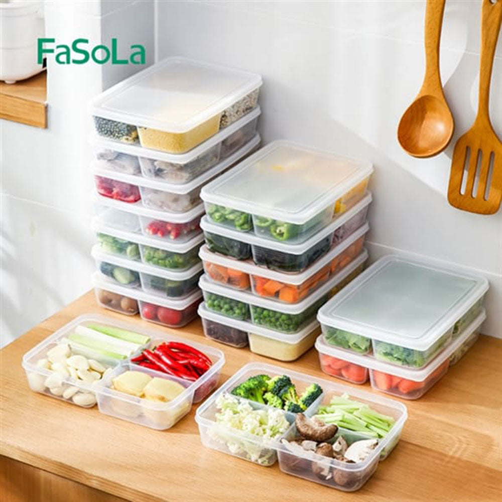 FaSoLa-4-Compartment-Refrigerator-Storage-Box---23*4.8*16.6cm-1