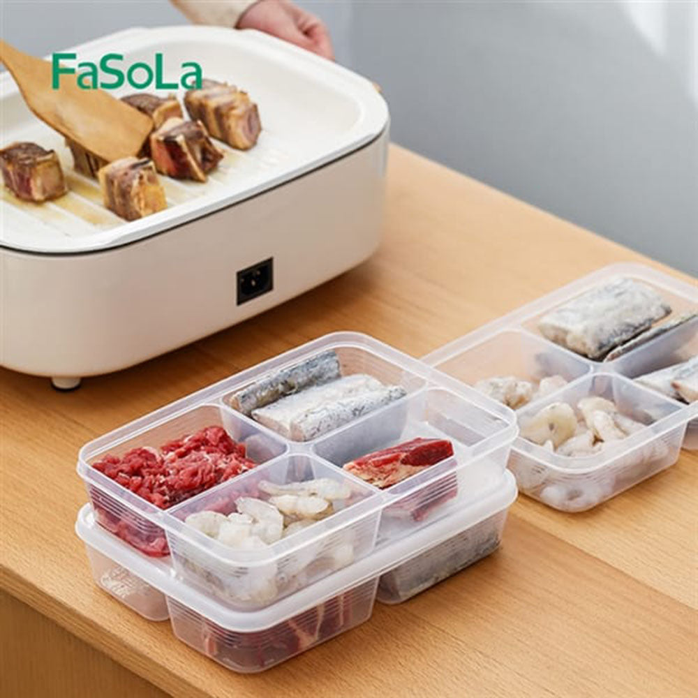 FaSoLa-4-Compartment-Refrigerator-Storage-Box---23*4.8*16.6cm-1