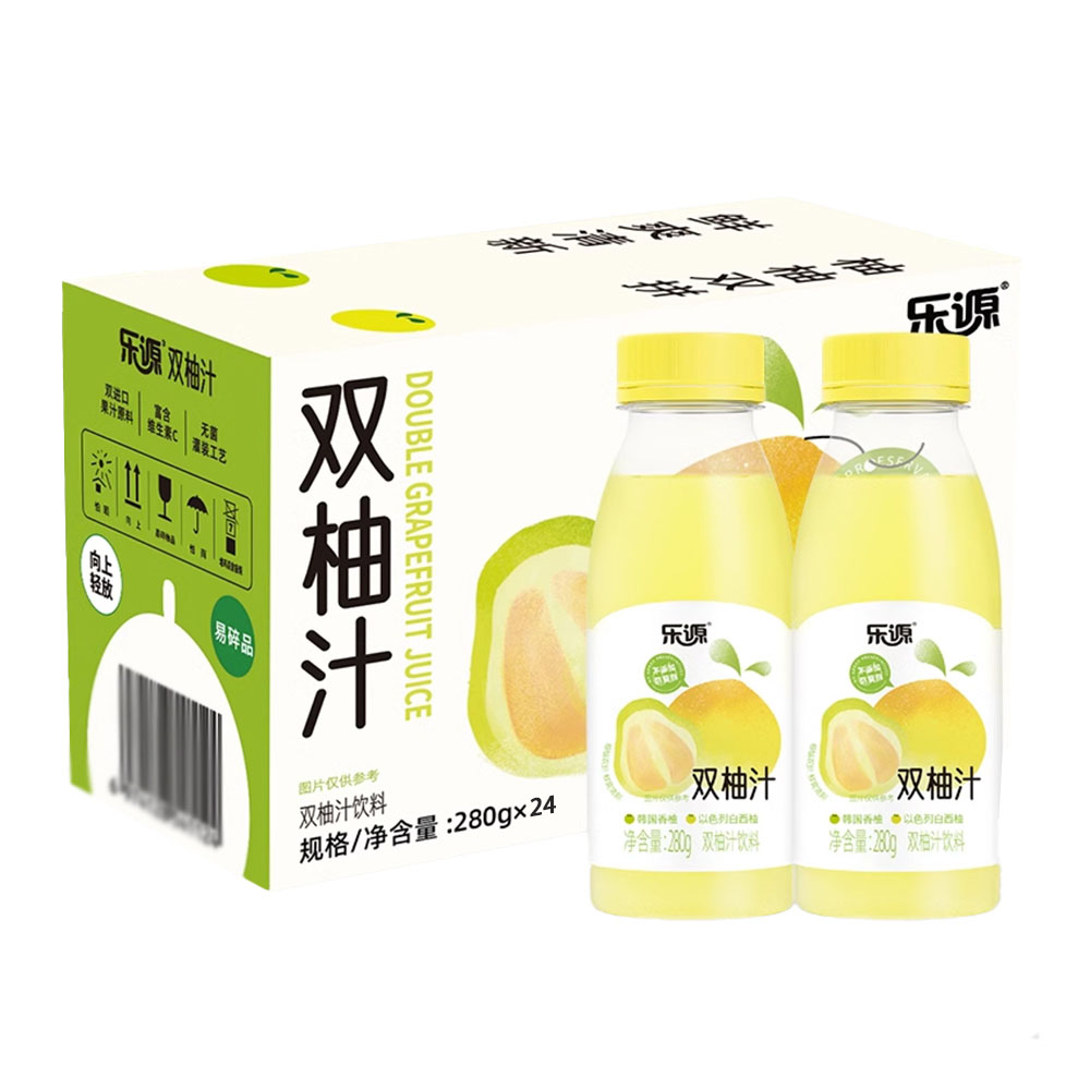 [Full-Case]-LeYuan-Double-Grapefruit-Juice---Korean-Pomelo-&-Israeli-White-Grapefruit-280ml*24-Bottles-1