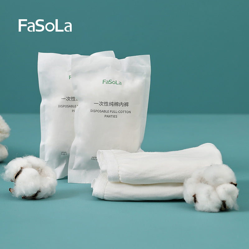 FaSoLa-Disposable-Full-Cotton-Men's-Underwear---White,-XL,-5-Pack-1