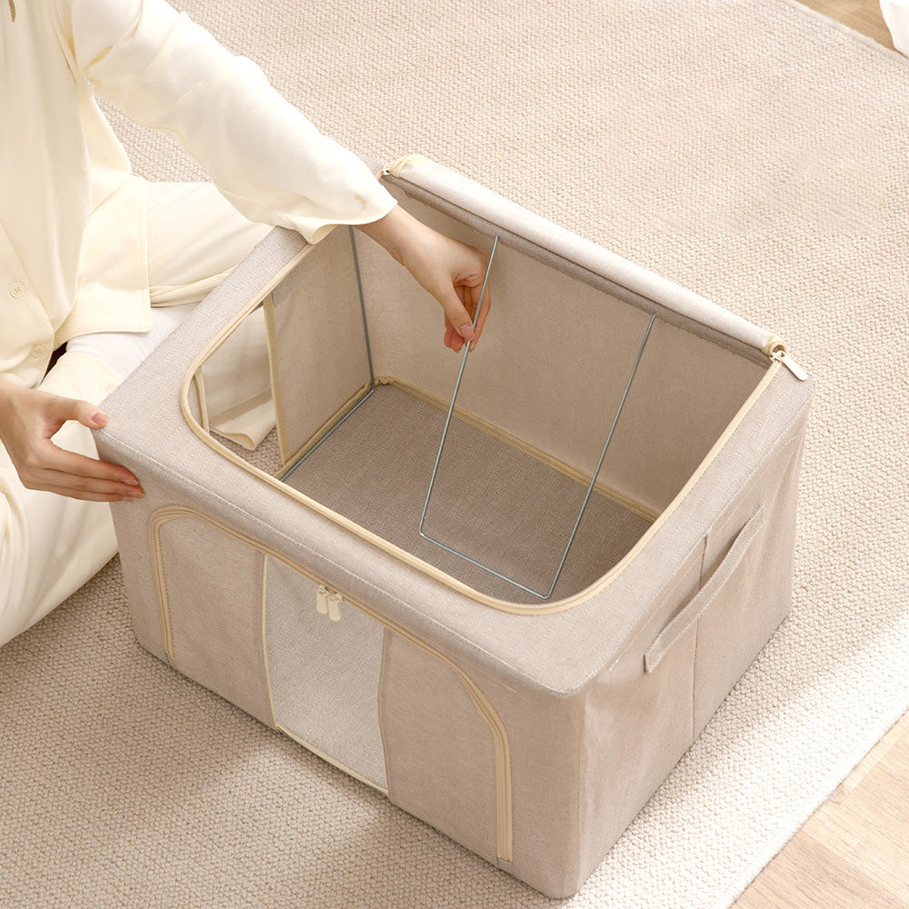 FaSoLa-Foldable-Storage-Box---Grey,-66L-1