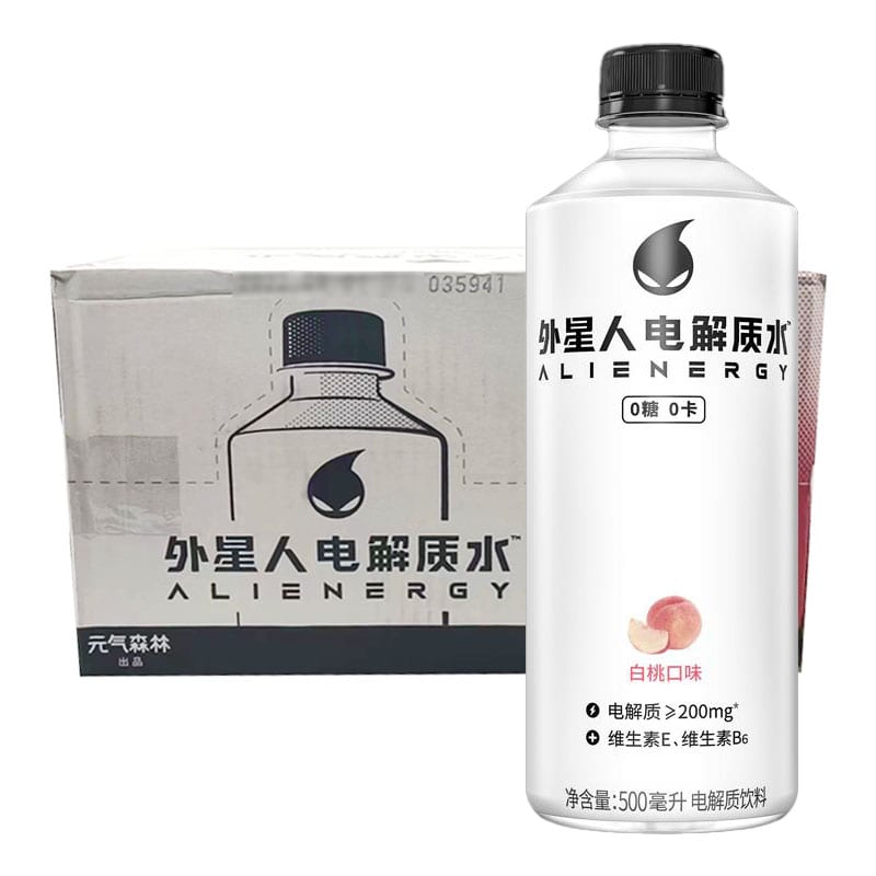 [Full-Case]-Genki-Forest-Alien-Electrolyte-Water---White-Peach-Flavour-500ml-x-15-Bottles/Case-1