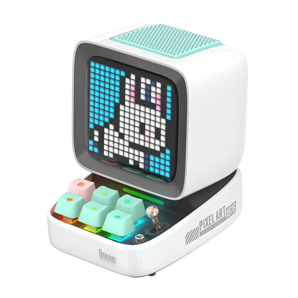 Divoom-Retro-Pixel-Art-Bluetooth-Speaker---White-1