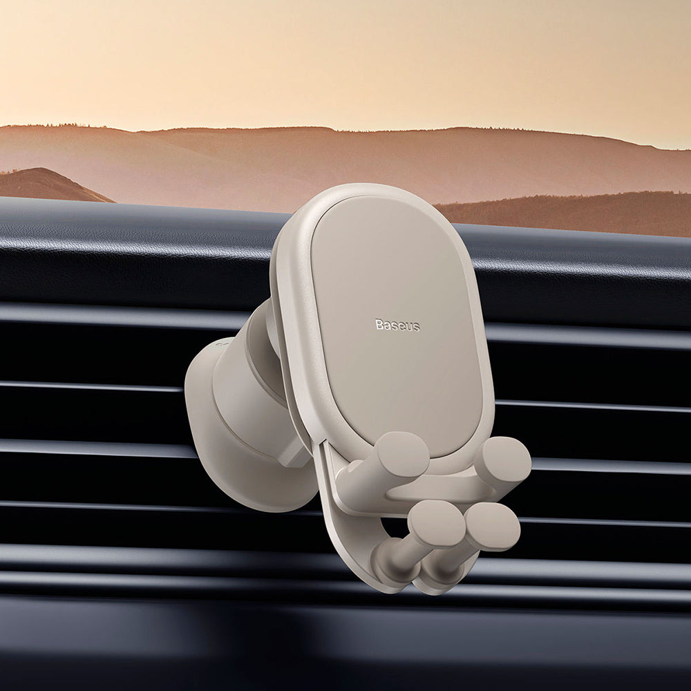 Baseus-Stable-Series-Gravitational-Car-Mount-Air-Vent-Version---Beige-1