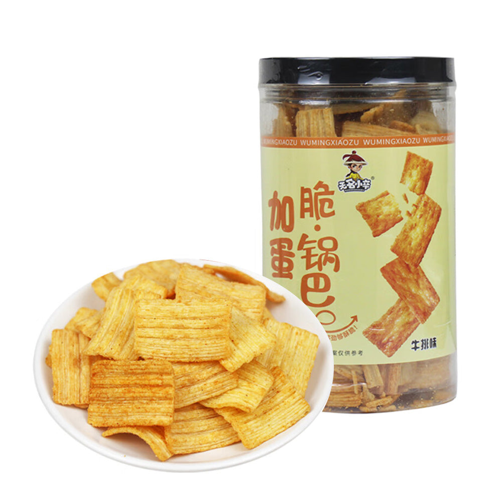 Wumingxiaozu-Egg-Added-Crispy-Rice-Crackers---Steak-Flavor,-180g-1