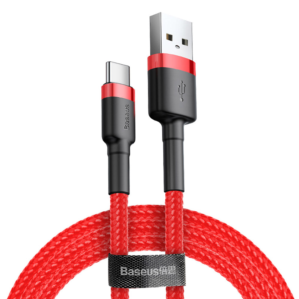 Baseus-Cafule-USB-to-Type-C-Cable-3A-0.5M---Red-1