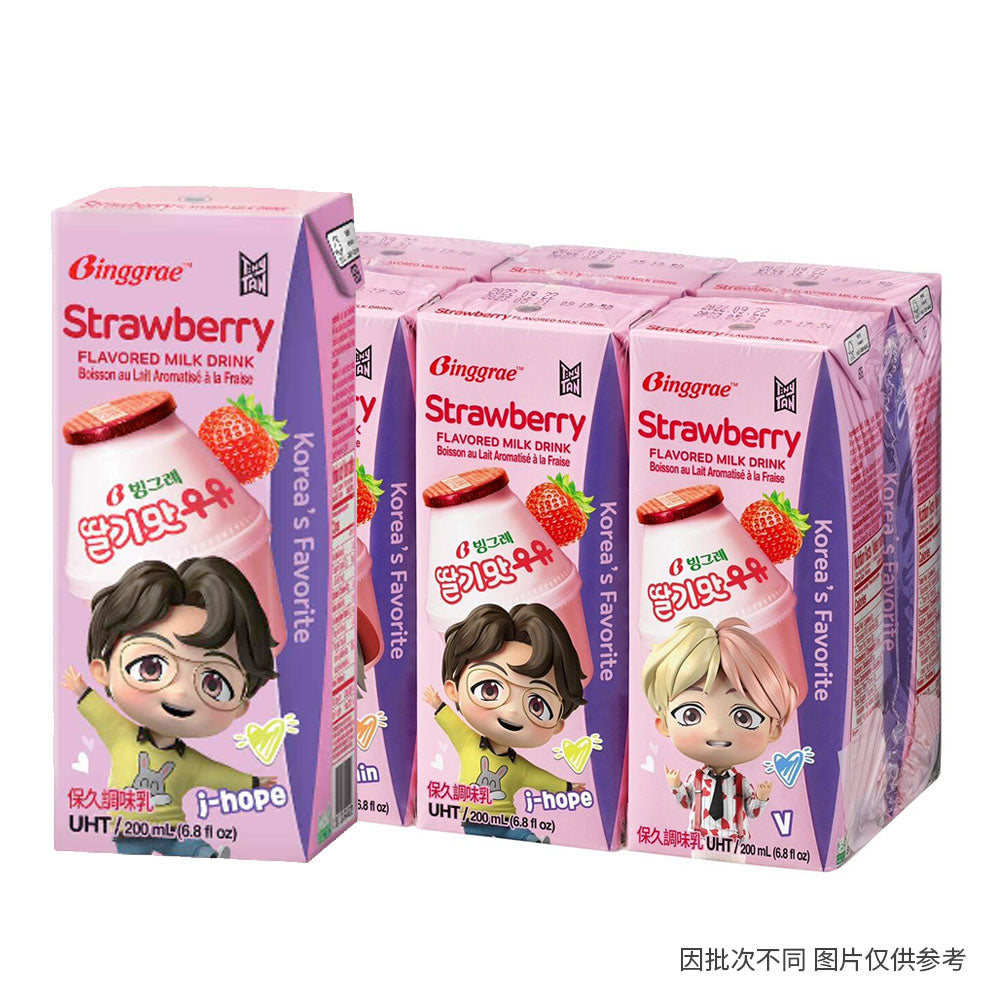 Binggrae-Strawberry-Flavored-Milk-Drink---200ml-x-6-Packs-1