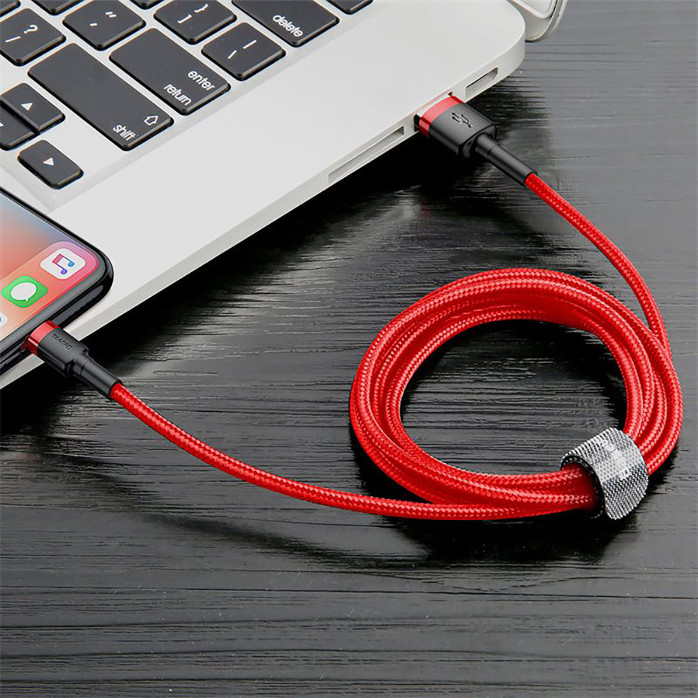 Baseus-Cafule-USB-to-Lightning-Cable-2.4A-1M---Red-1