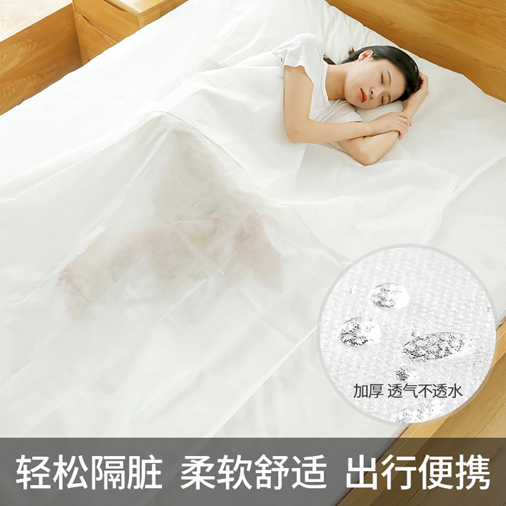 FaSoLa-Travel-Disposable-Bed-Sheet-White---1.8m-Bed-1