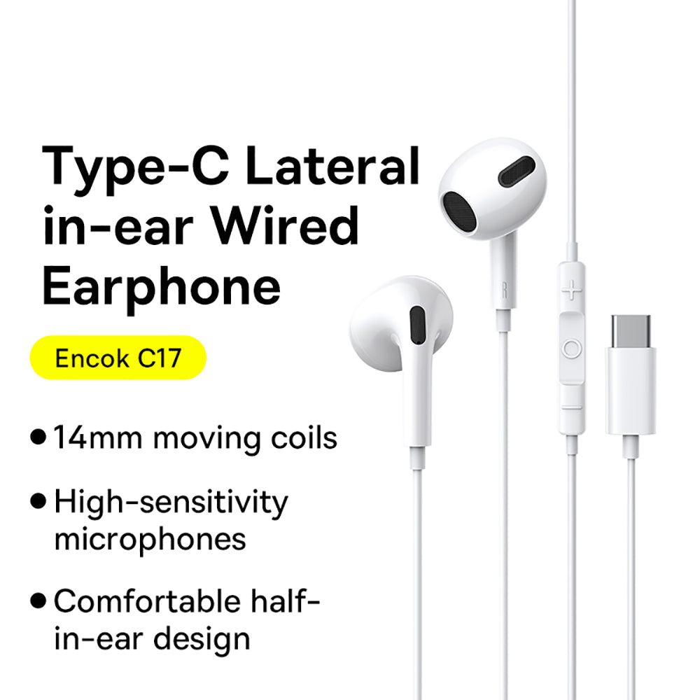 Baseus-Encok-C17-Type-C-Lateral-In-Ear-Wired-Earphones---White-1