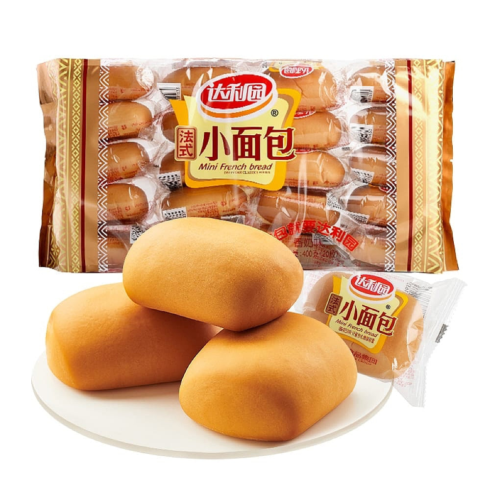 Daliyuan-French-Style-Mini-Buns-with-Fragrant-Milk-Flavor,-20-Pieces,-400g-1