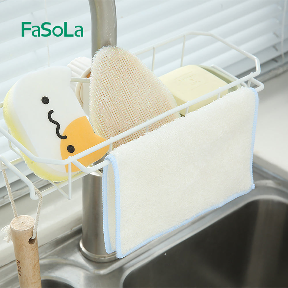 FaSoLa-Double-Row-Faucet-Storage-Rack---White-1