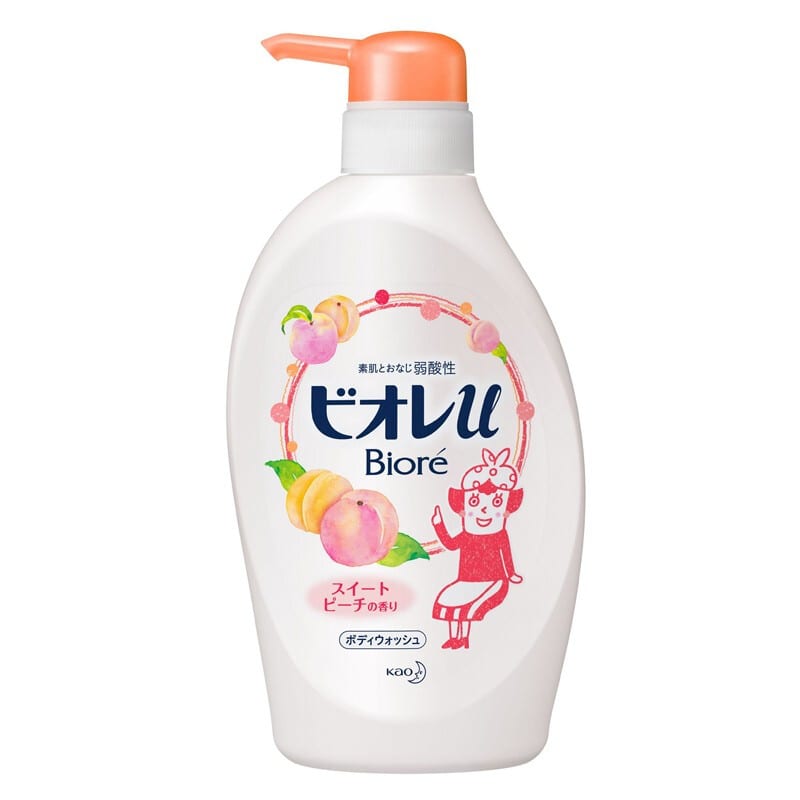 Biore-Body-Wash-Sweet-Peach-Scent---480ml-1