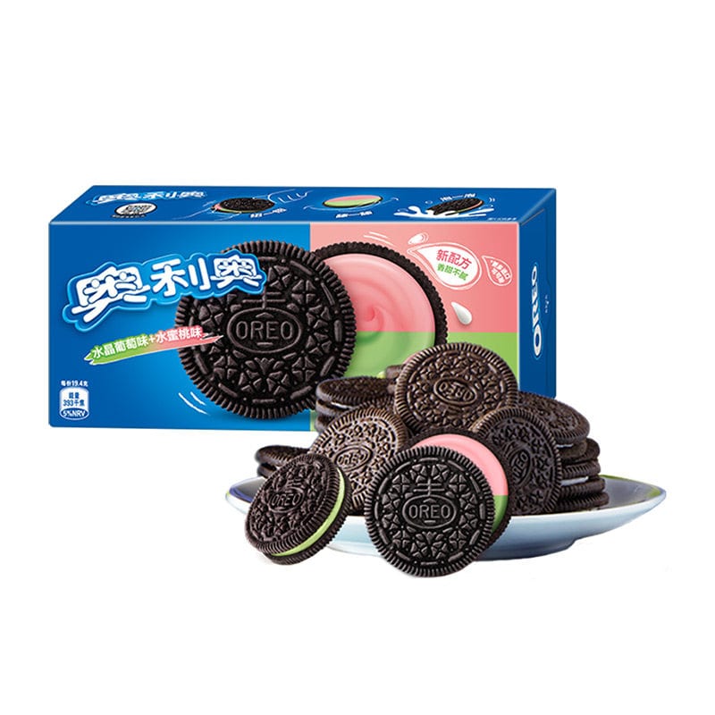 Oreo-Sandwich-Biscuits,-Grape-and-Peach-Flavour,-4-Pack,-194g-1