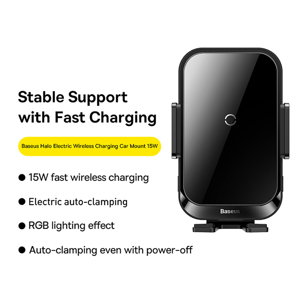 Baseus-Halo-Electric-Wireless-Charging-Car-Mount-15W---Black-1