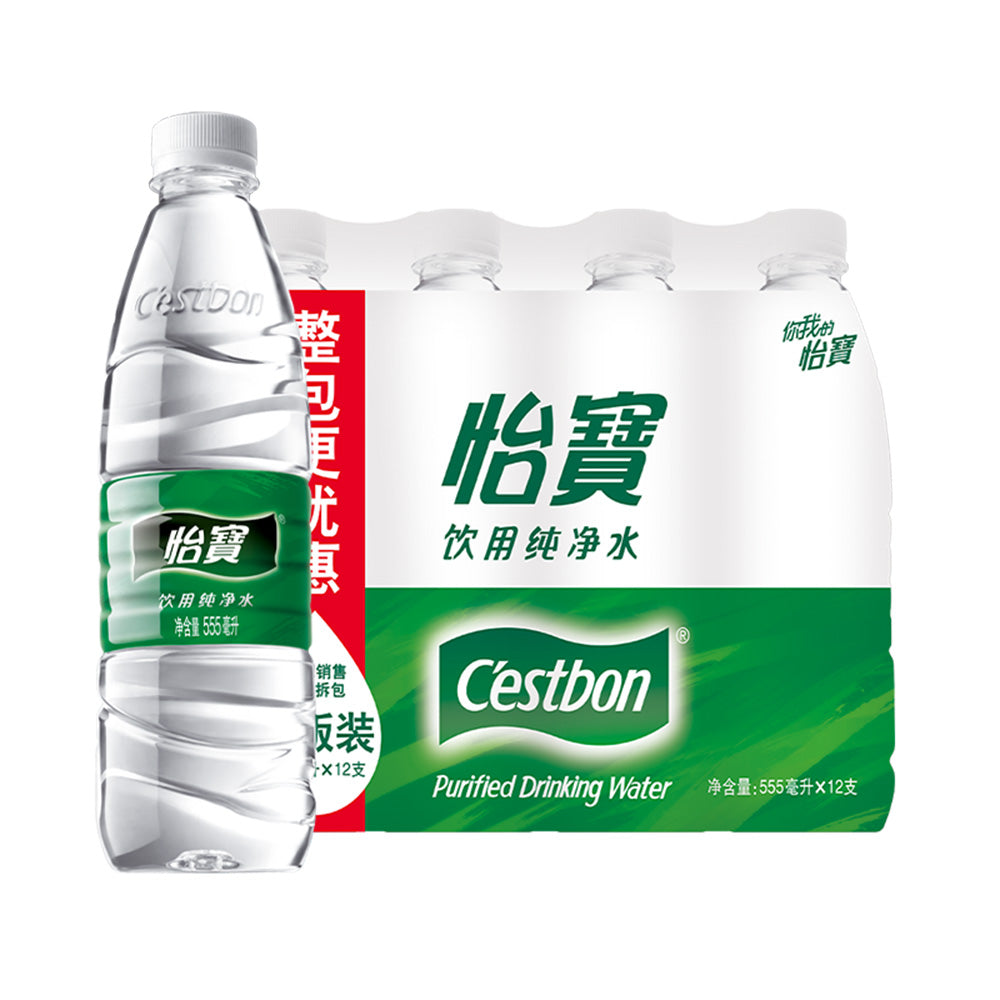 C'estbon-Purified-Drinking-Water---555ml-x-12-Bottles-1