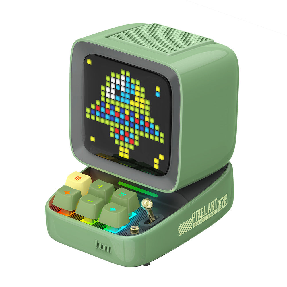 Divoom-Retro-Pixel-Art-Bluetooth-Speaker---Green-1