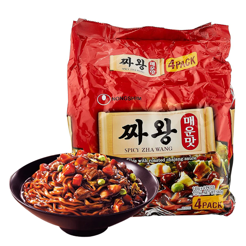 Nongshim-Spicy-Zha-Wang-Noodles---140g-x-4-Packs-1