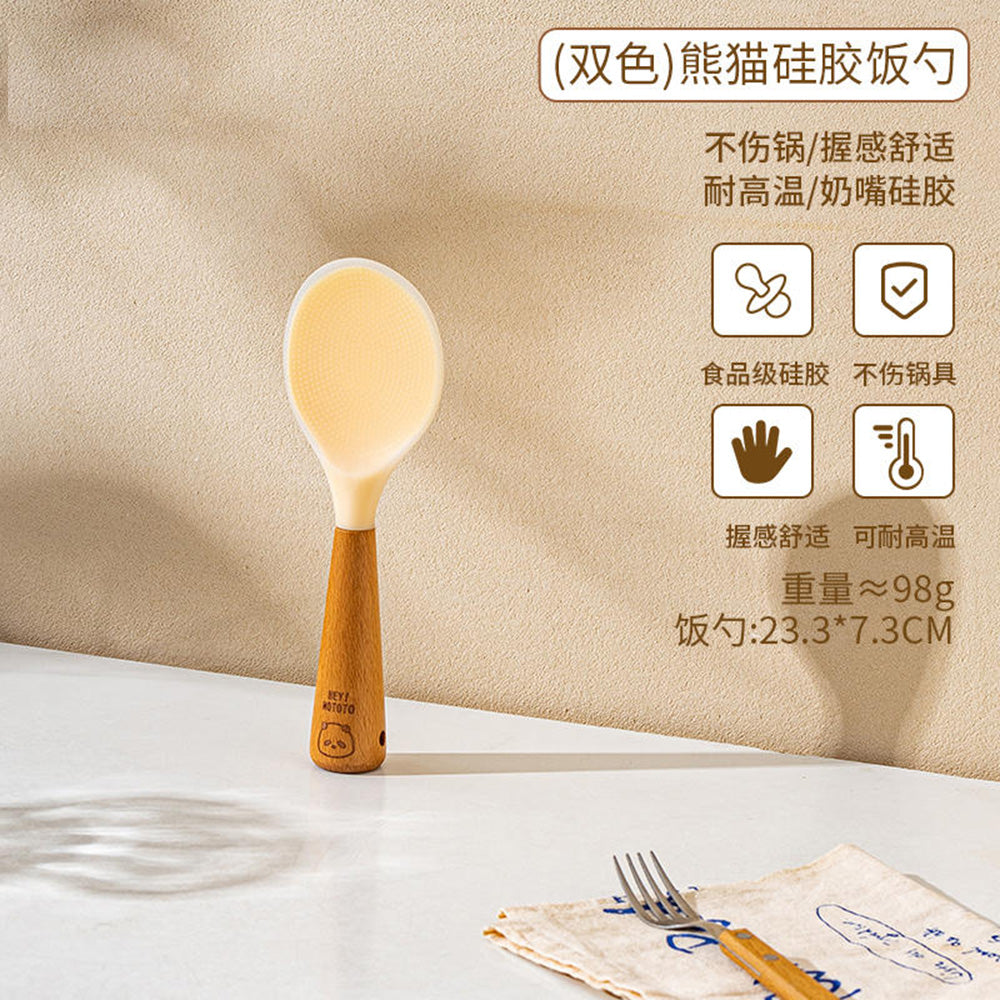 Modern-Housewife-Silicone-Rice-Spoon---Panda-Design,-Translucent-Yellow-1