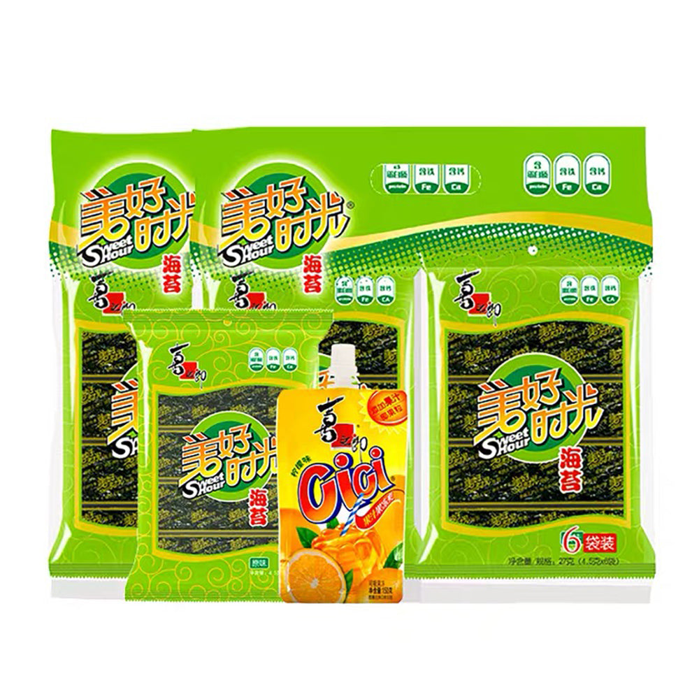 XLZ-Enjoyable-Time-Original-Flavor-Seaweed-Snack-4.5g-x-6-Packs-1