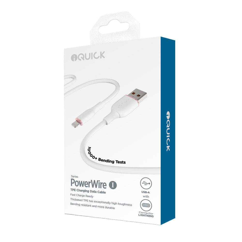 iQuick-Silicone-Charging-Data-Cable-USB-to-iP-1m-White-1