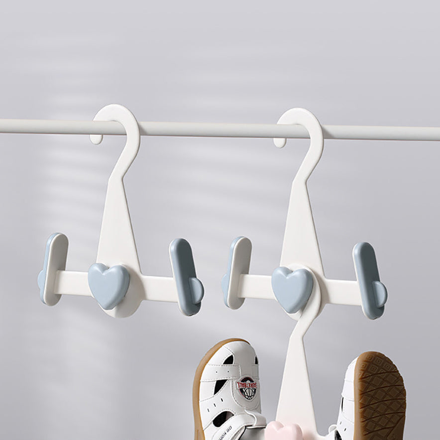 FaSoLa Adjustable Children's Shoe Drying Rack - White and Blue