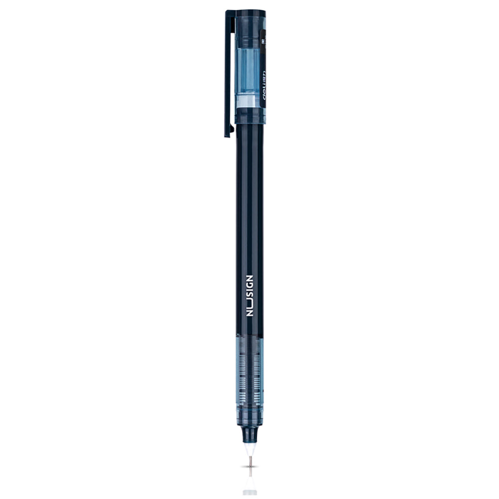 Deli-Direct-Liquid-Rollerball-Pen-0.5mm-Needle-Tip---Black,-1-Piece-1