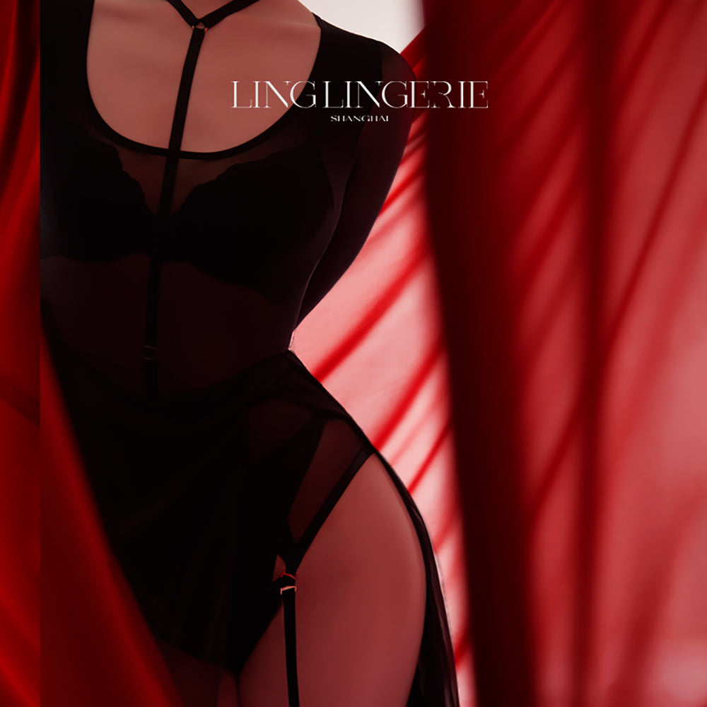 Ling-Lingerie-Black-Bodysuit---Size-M-1