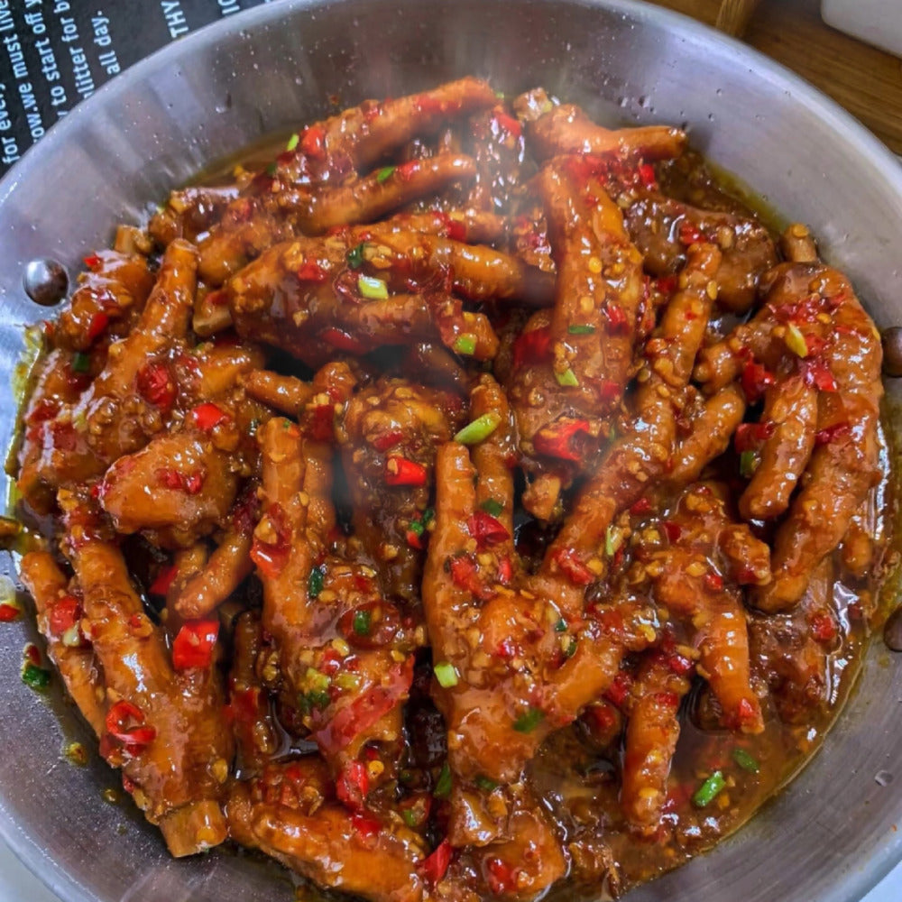 XiaoHu Quick Meal Spicy Chicken Feet - 600g-1