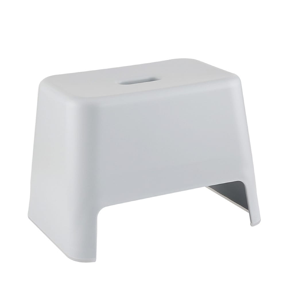 FaSoLa-Grey-Blue-Anti-Slip-Bathroom-Stool,-33.2*22.7*23.2cm-1