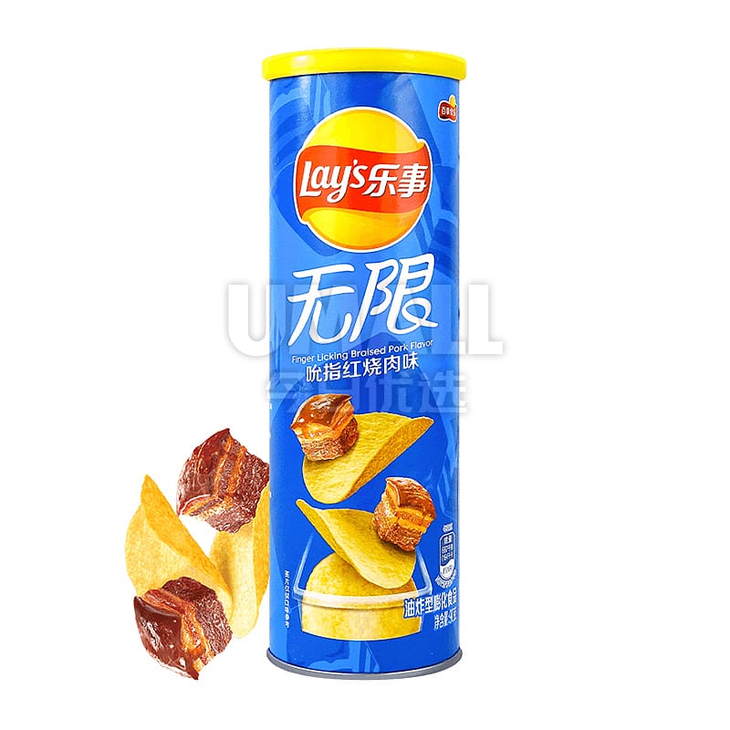 Lay's-Infinity-BBQ-Pork-Flavour-Potato-Chips,-Bucket,-90g-1