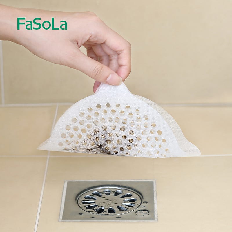 FaSoLa-Disposable-Hair-Filter-Nets,-15cm-Diameter,-Small-Holes,-White,-Pack-of-15-1