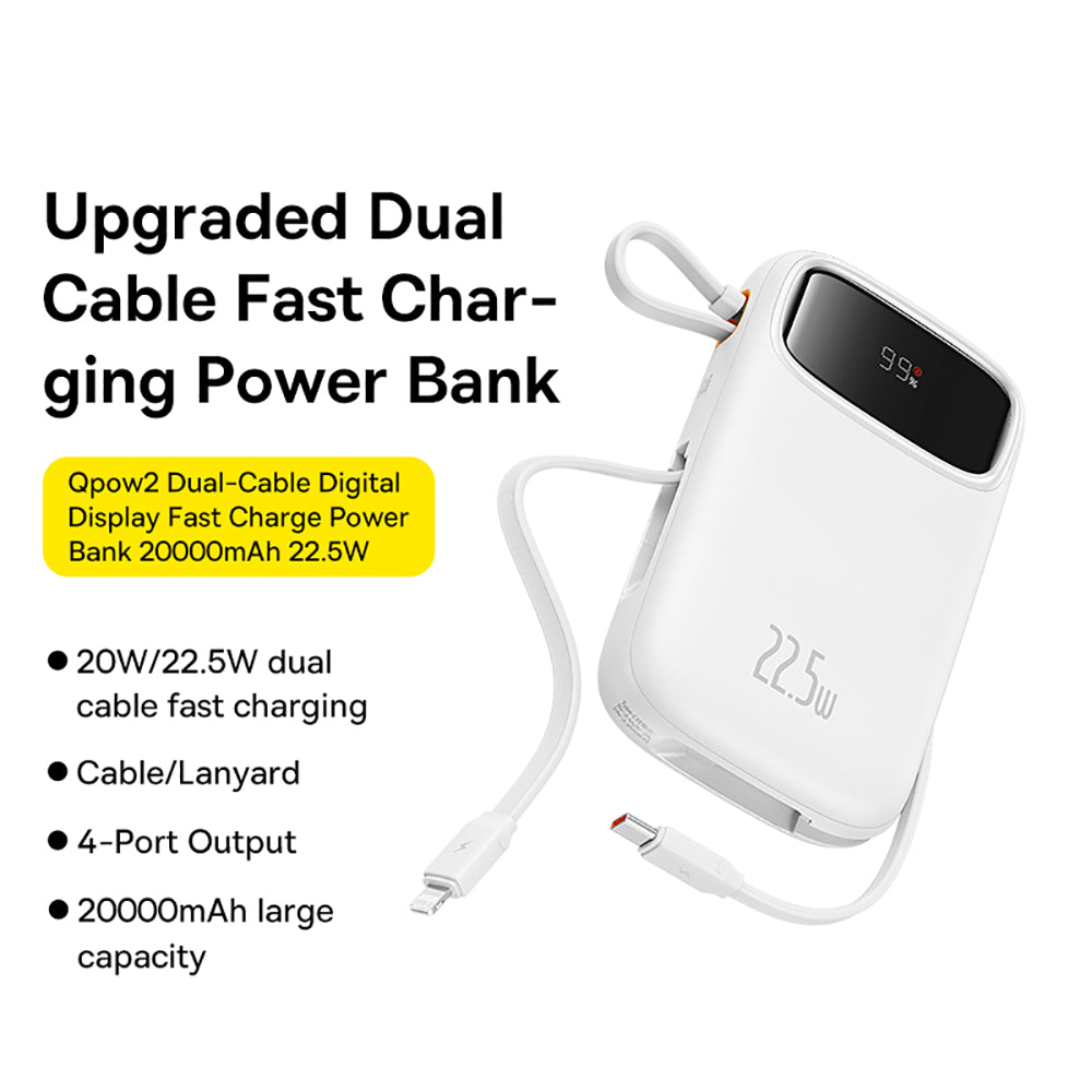 Baseus-Qpow2-Dual-Cable-Digital-Display-Fast-Charge-Power-Bank-20000mAh-22.5W---Starlight-White-1