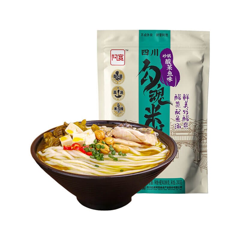 Bai-Jia-A-Kuan-Spicy-Rice-Noodles---Sauerkraut-Fish-Flavor,-285g-1