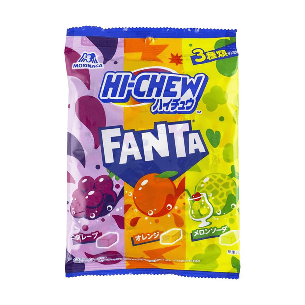 Morinaga-Hi-Chew-Fanta-Soda-Chewy-Candy---Grape,-Orange-&-Melon-Flavors,-68g-1