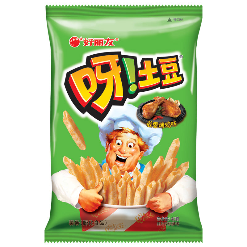 Haoliyou-Grilled-Chicken-Flavoured-Yatu-Potato-Snack-40g-1