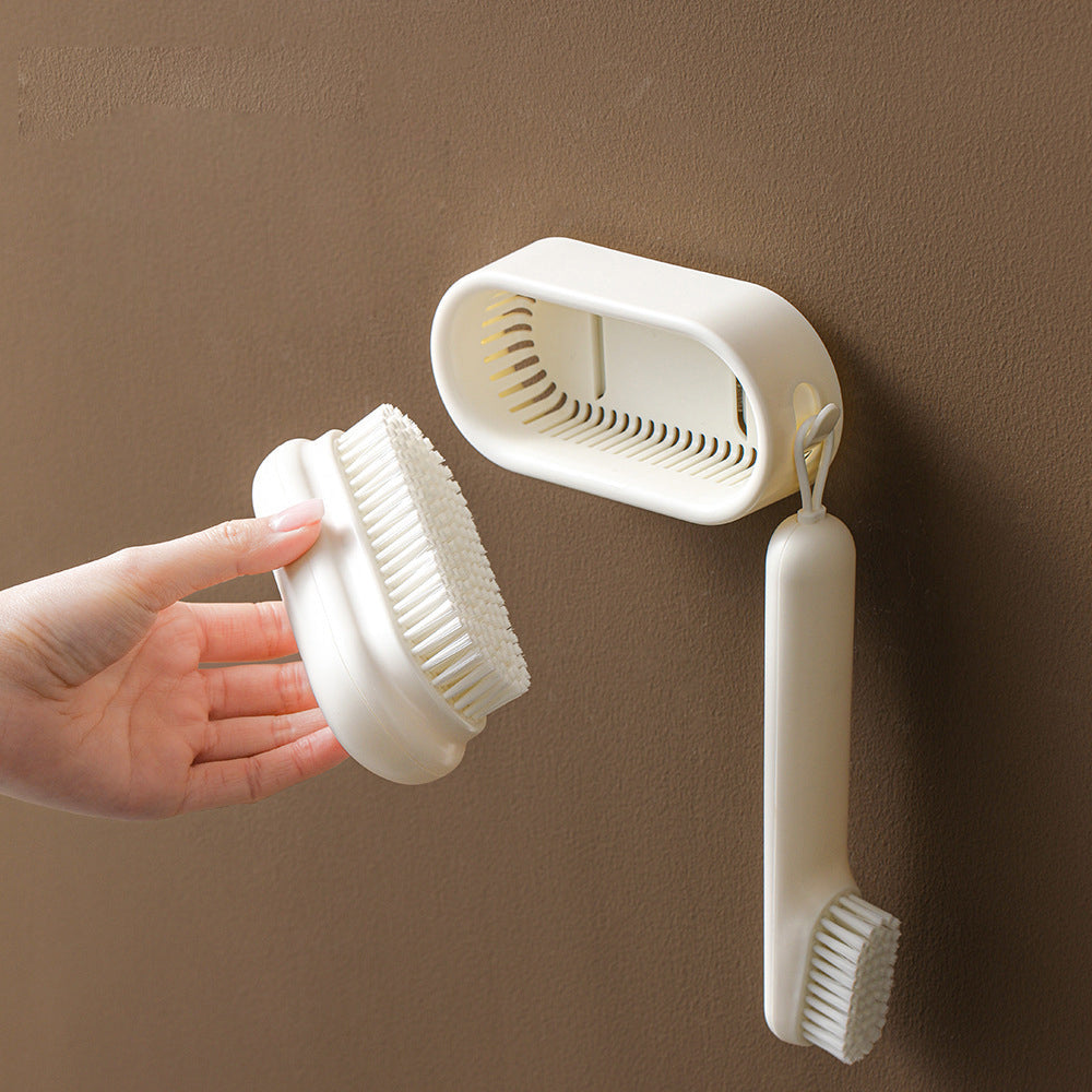 FaSoLa Wall-Mounted Laundry Brush - White