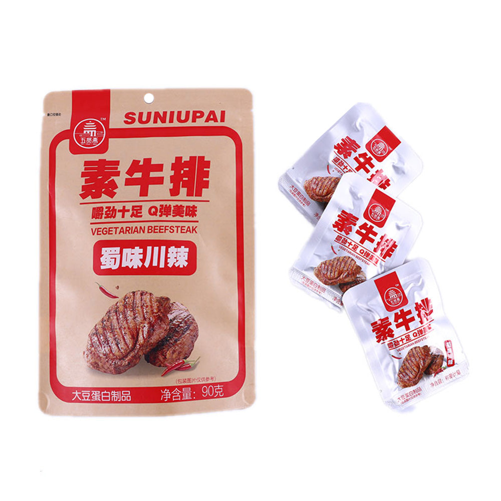 Wu-Xian-Zhai-Hand-Torn-Vegetarian-Steak-in-Szechuan-Spicy-Flavor,-90g-1