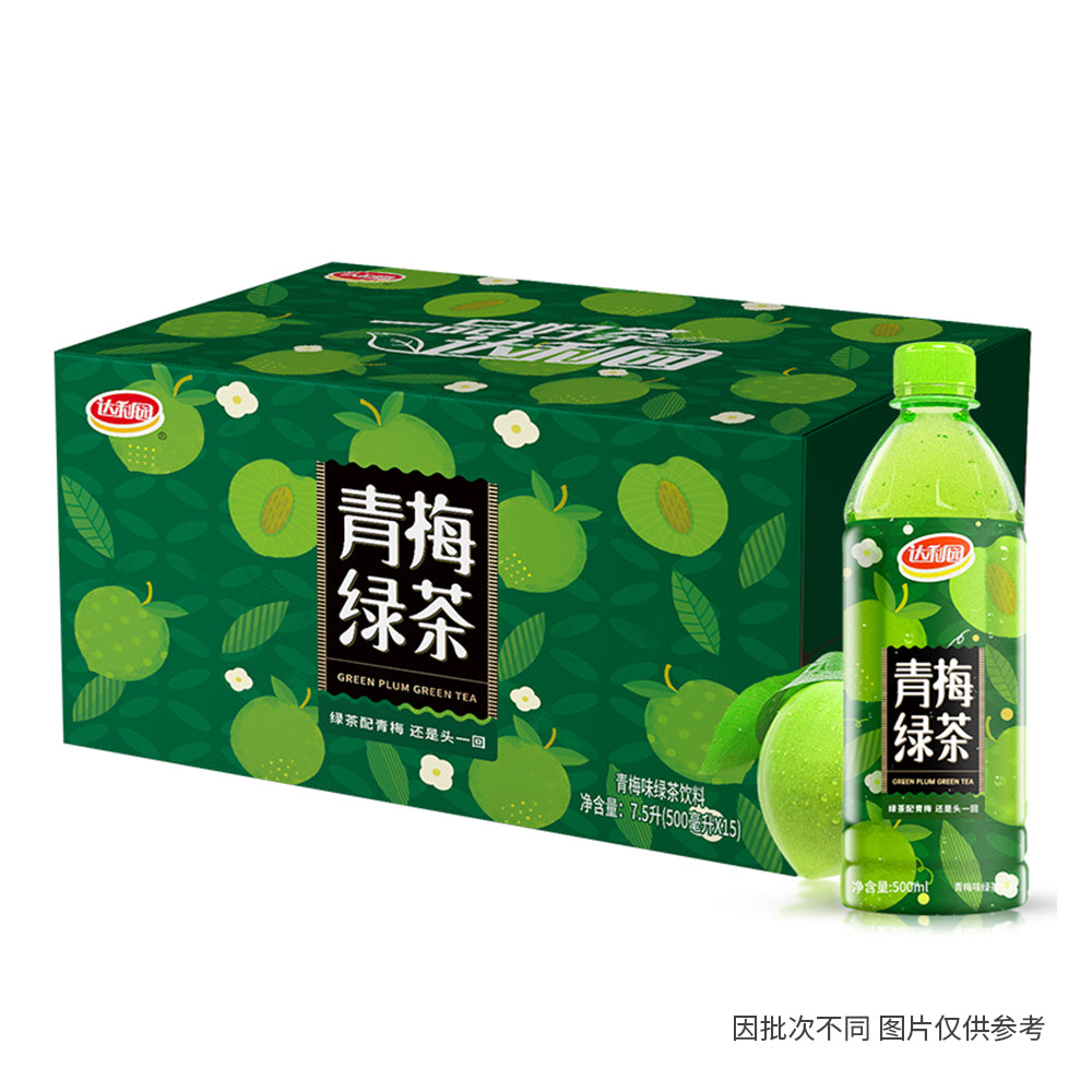 [Full-Case]-Daliyuan-Green-Plum-Green-Tea-500ml-x-15-per-Case-1