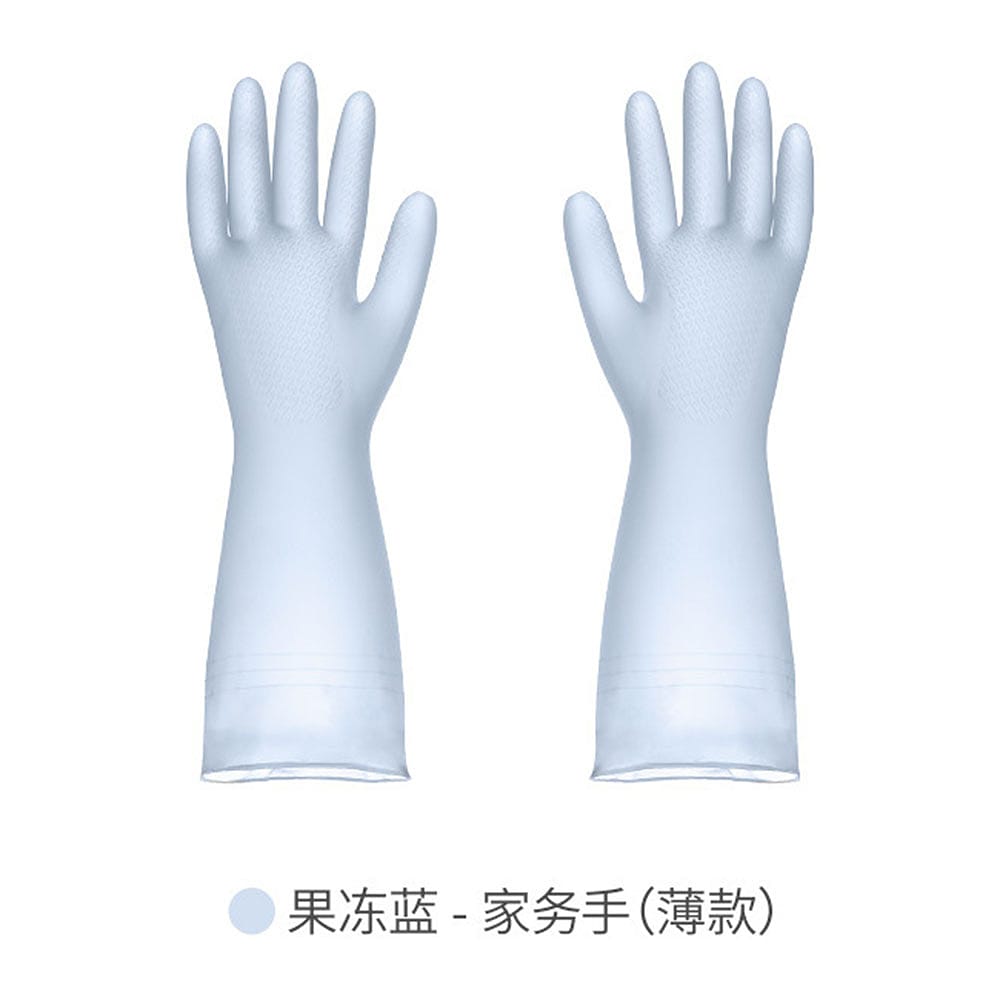 FaSoLa-Household-Gloves---Thin,-Jelly-Blue,-Size-L-(31*10.5cm)-1