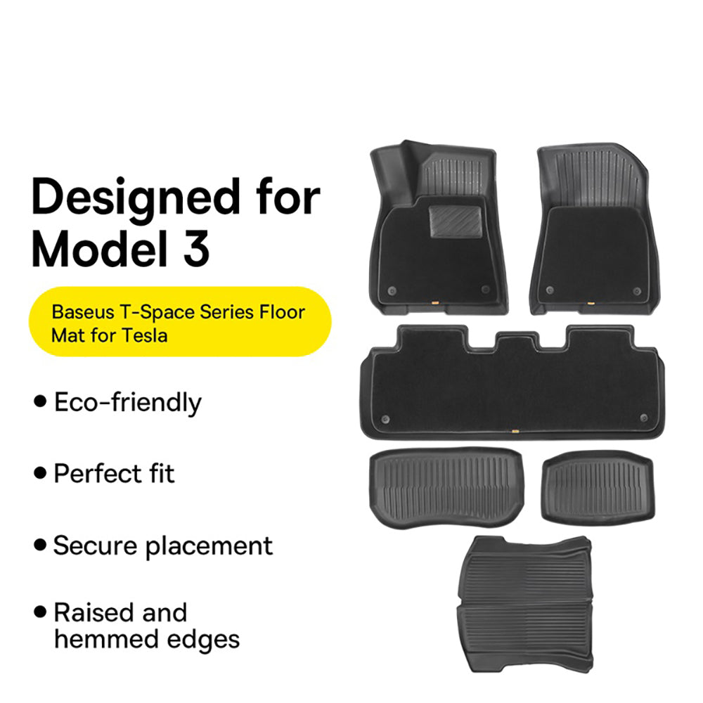 Baseus-T-Space-Series-Car-Floor-Mats-for-Tesla-Model-3---9-Piece-Set,-Plush-Surface,-Starry-Black-1