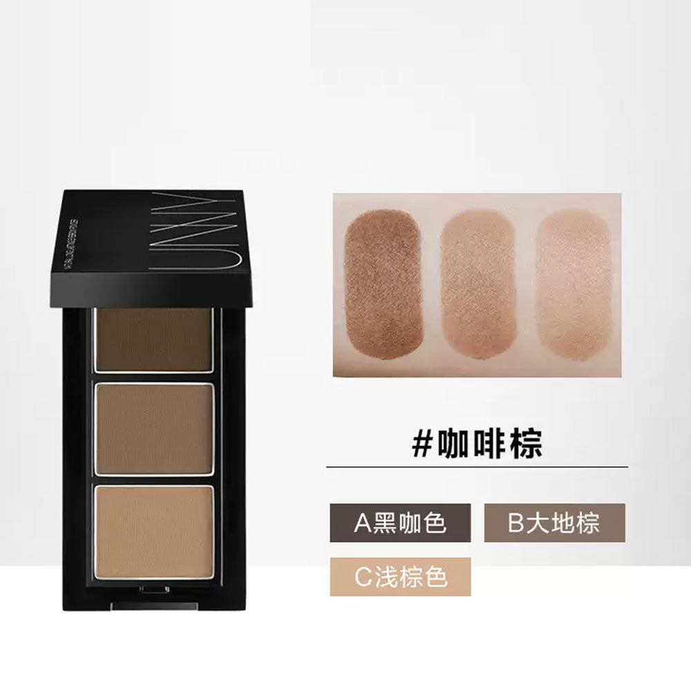 Unny-Long-Lasting-Soft-Eyebrow-Powder---Coffee-Brown-01,-0.9g*3-1