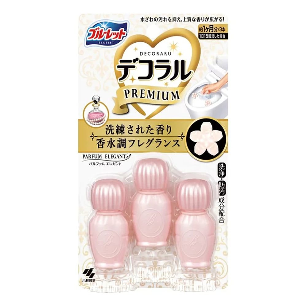 Kobayashi-Pharmaceutical-Toilet-Deodorizer---Elegant-Floral-Scented-Gel-Petals,-7.5g-x-3-Pack-1