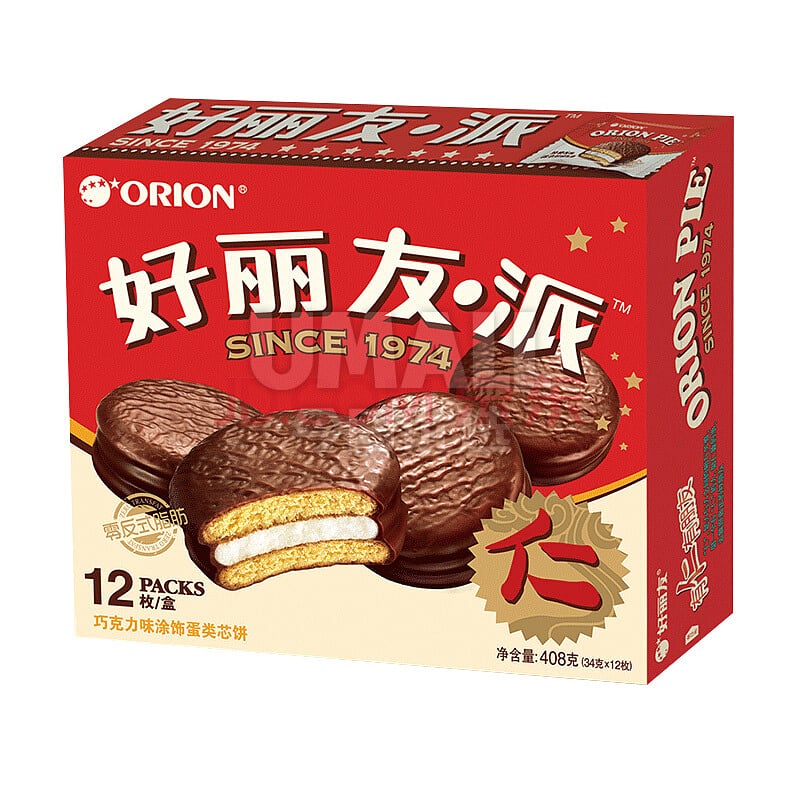 HaoLiYou-Chocolate-Pie,-Pack-of-12,-408g-[Temporarily-Unavailable]-1