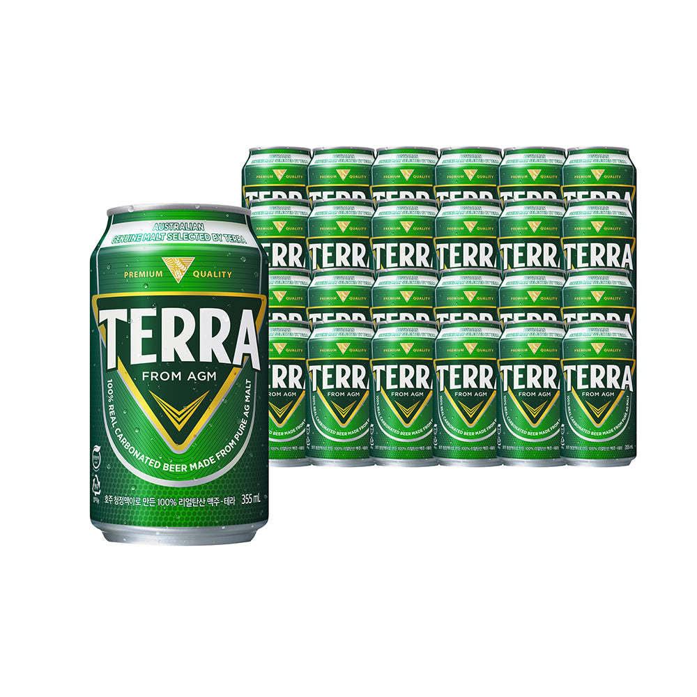 Korean Terra Beer - 355ml Cans, Pack of 24, 4.6% ABV – Umall ...