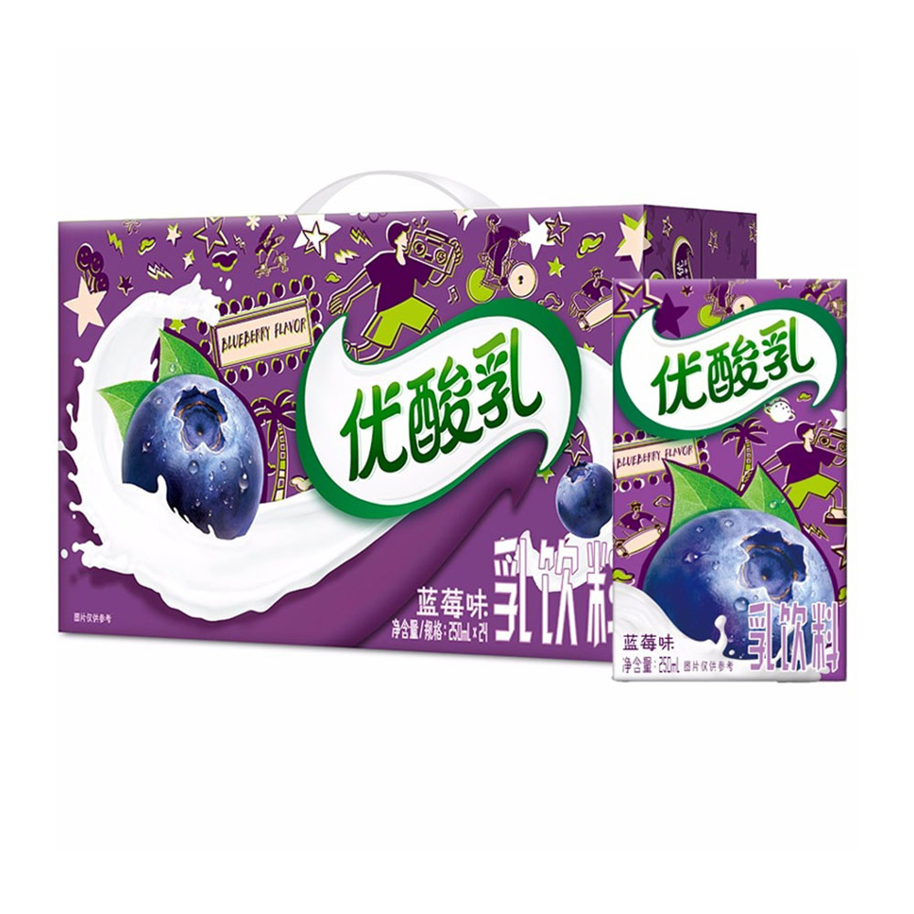 Yili-Blueberry-Flavored-Yogurt-Drink---250ml-x-24-1