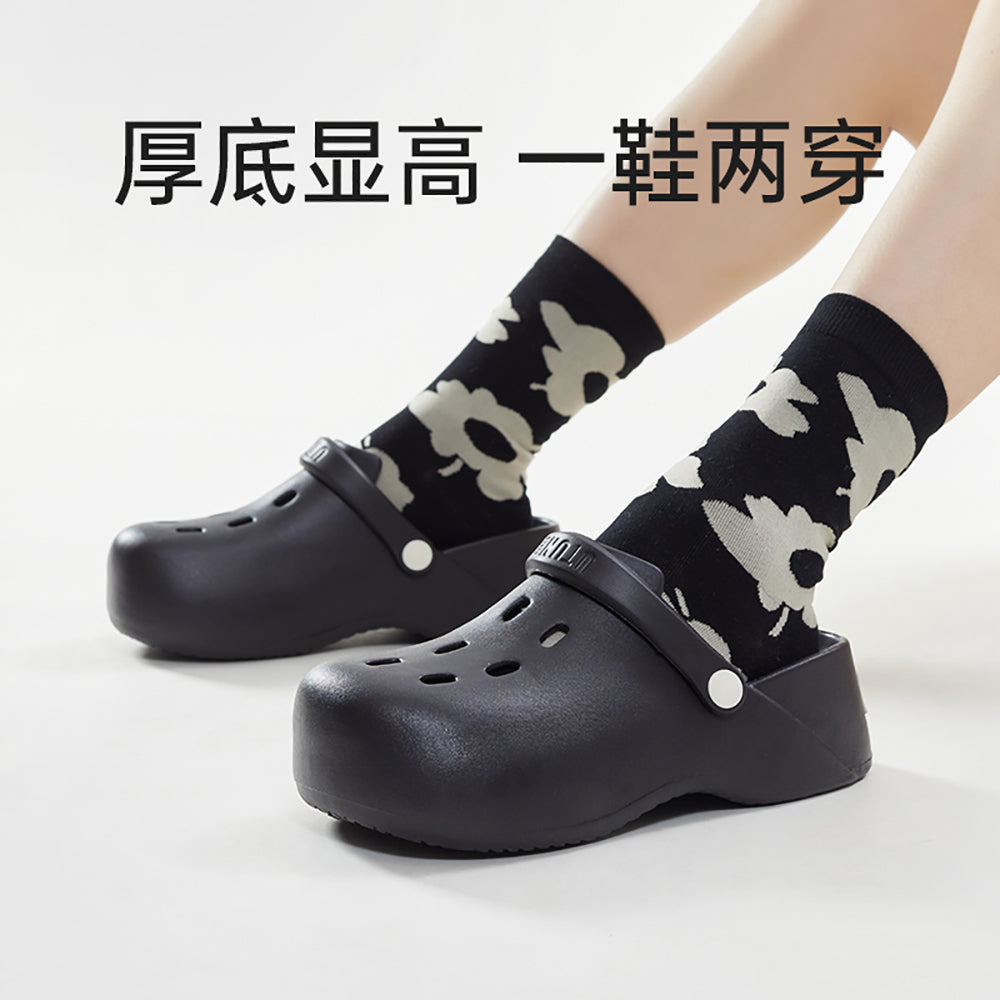 UTUNE-Thick-Soled-Convertible-Mules---Obsidian-Black,-Size-35-36-1