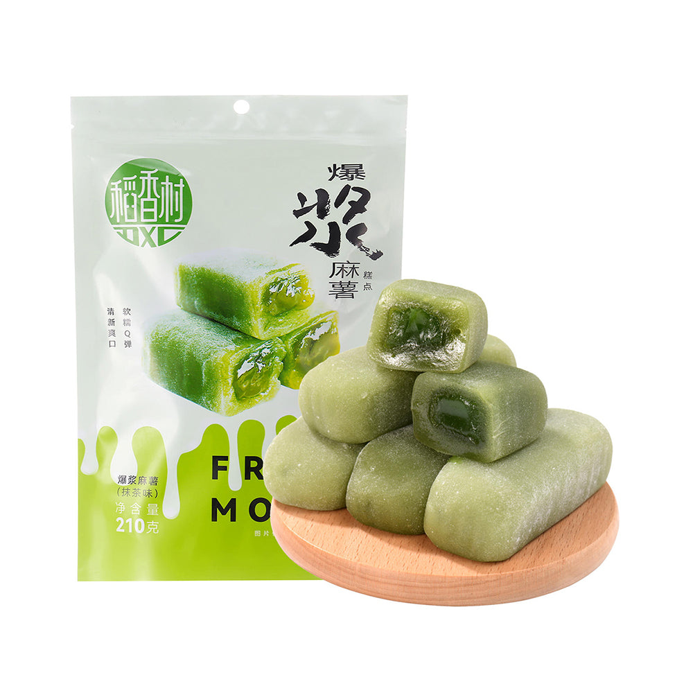 Daoxiangcun-Matcha-Flavoured-Mochi-with-Bursting-Filling,-210g-1