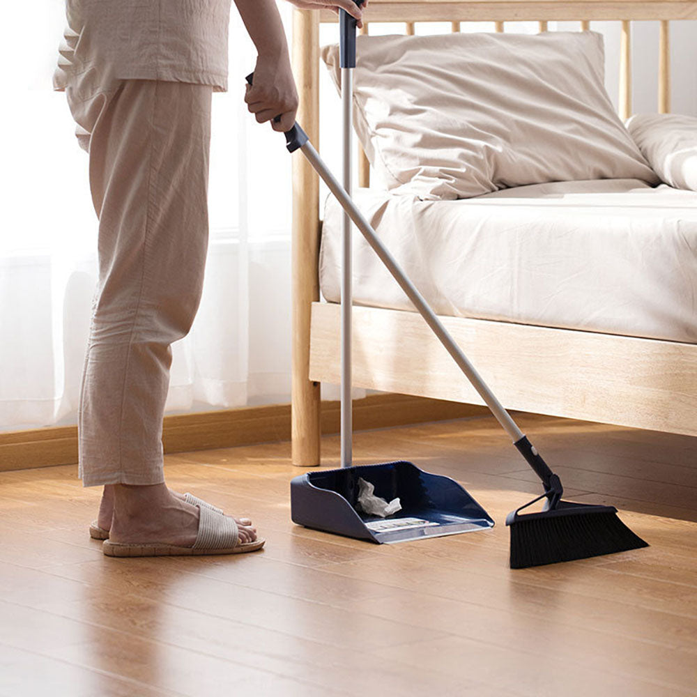 Camellia-Easy-Clean-Broom-and-Dustpan-Set---Grey/Blue,-Colour-Sent-at-Random-1