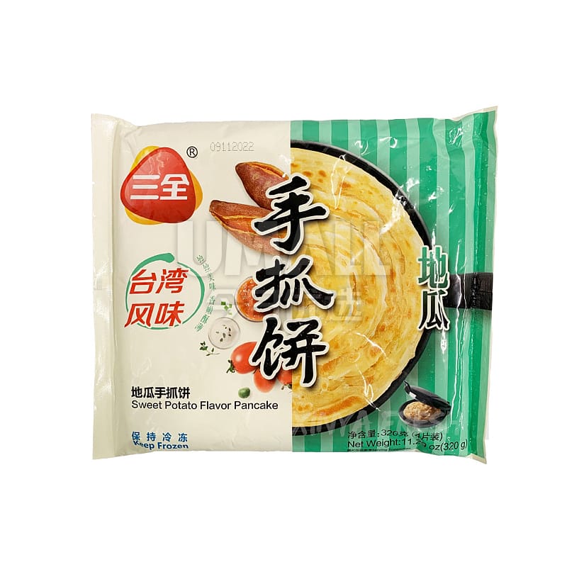 Sanquan-Frozen-Sweet-Potato-Flavor-Pancake---4-Pieces,-320g-1